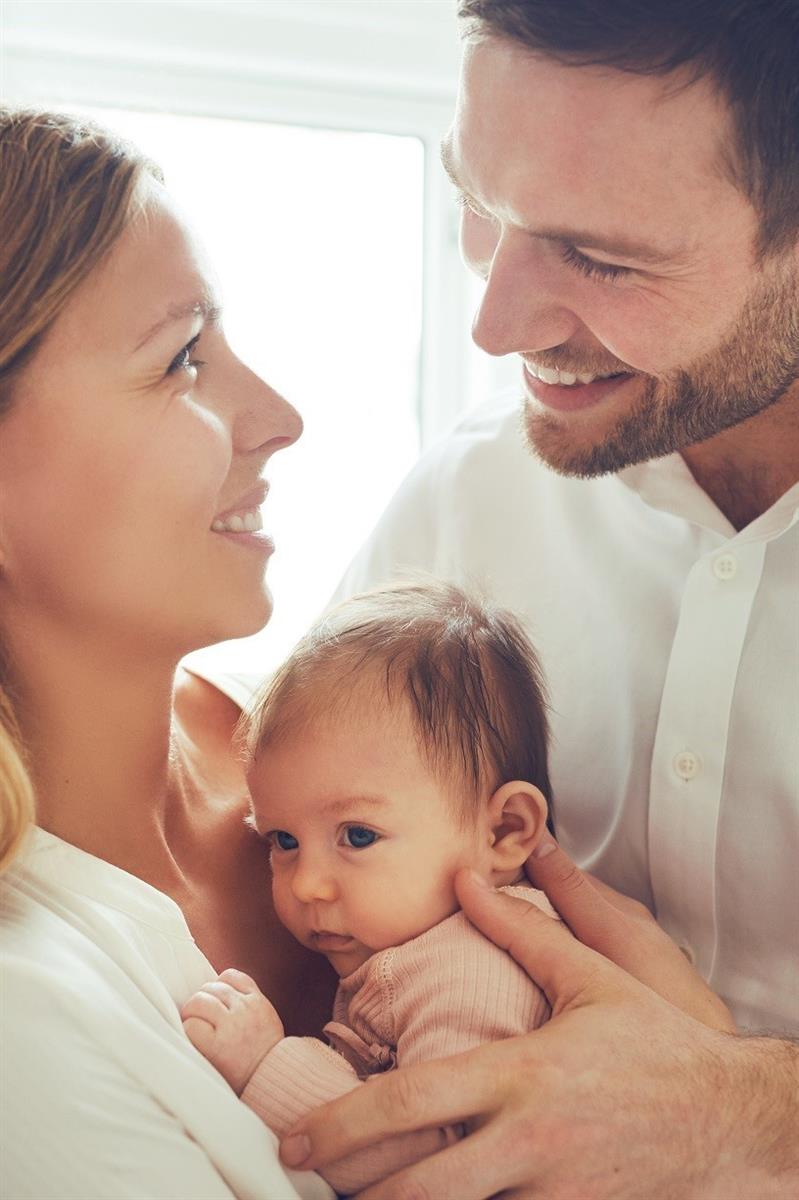 Familienfoto, Baby, Eltern